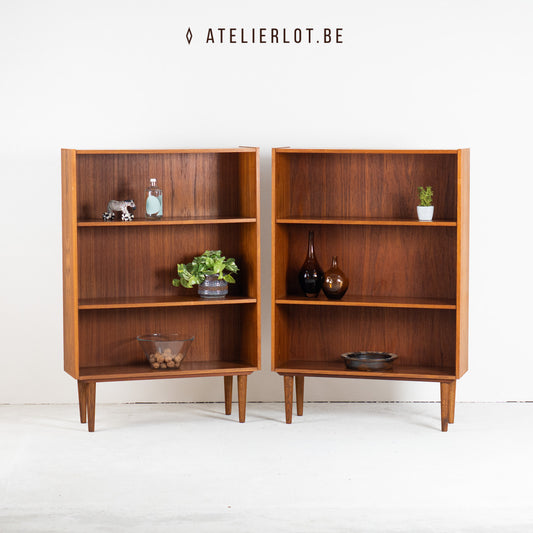 Vintage set 2 boekenkasten
