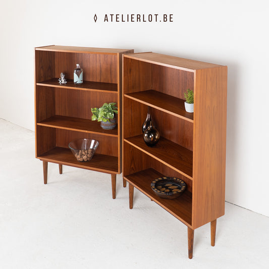 Vintage set 2 boekenkasten