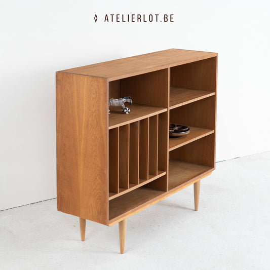 Vintage platenkast / boekenkast