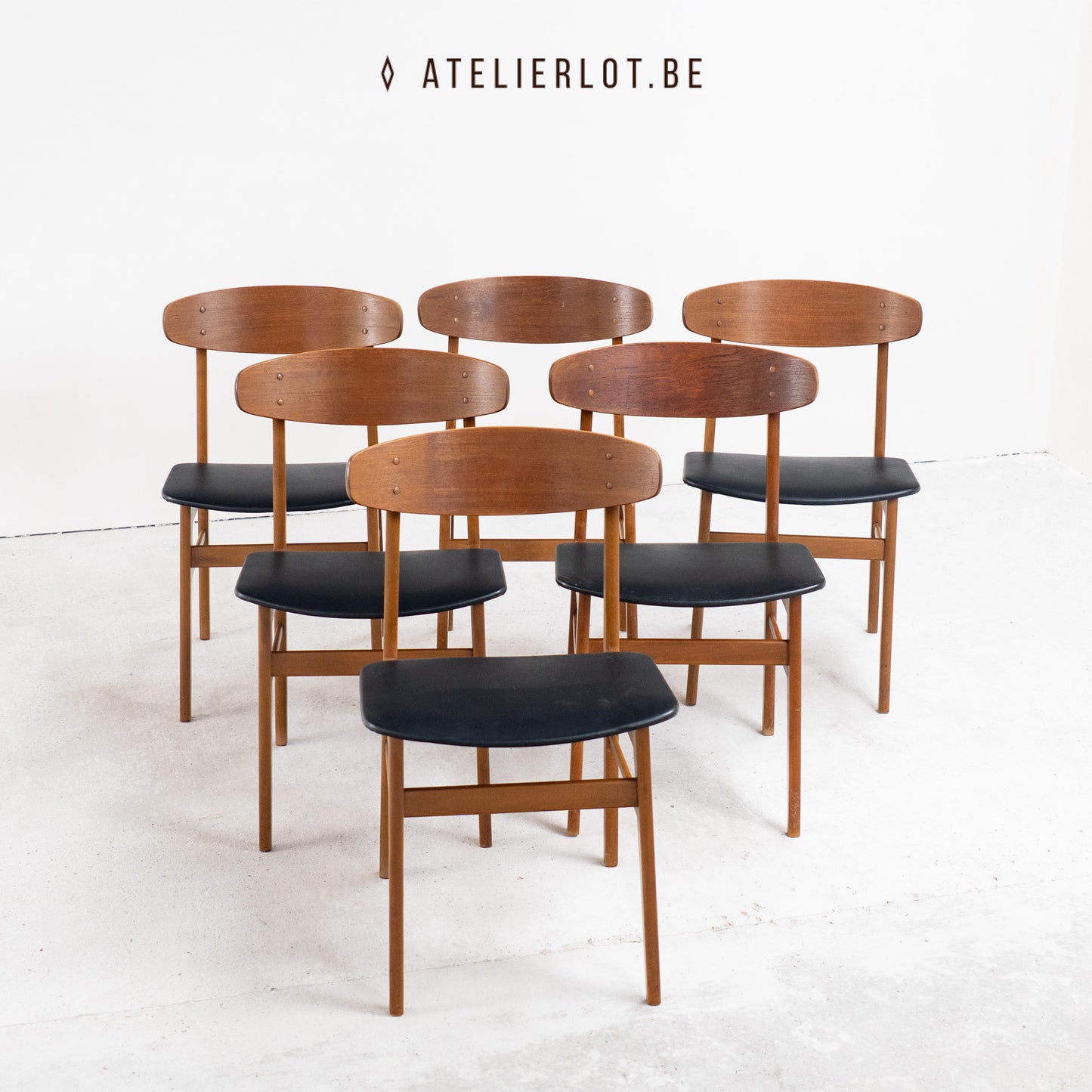 6 eetkamerstoelen Sax Møbelfabrik