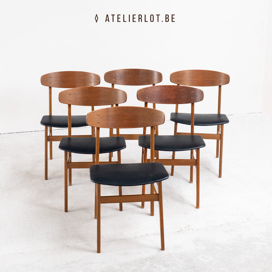 6 eetkamerstoelen Sax Møbelfabrik