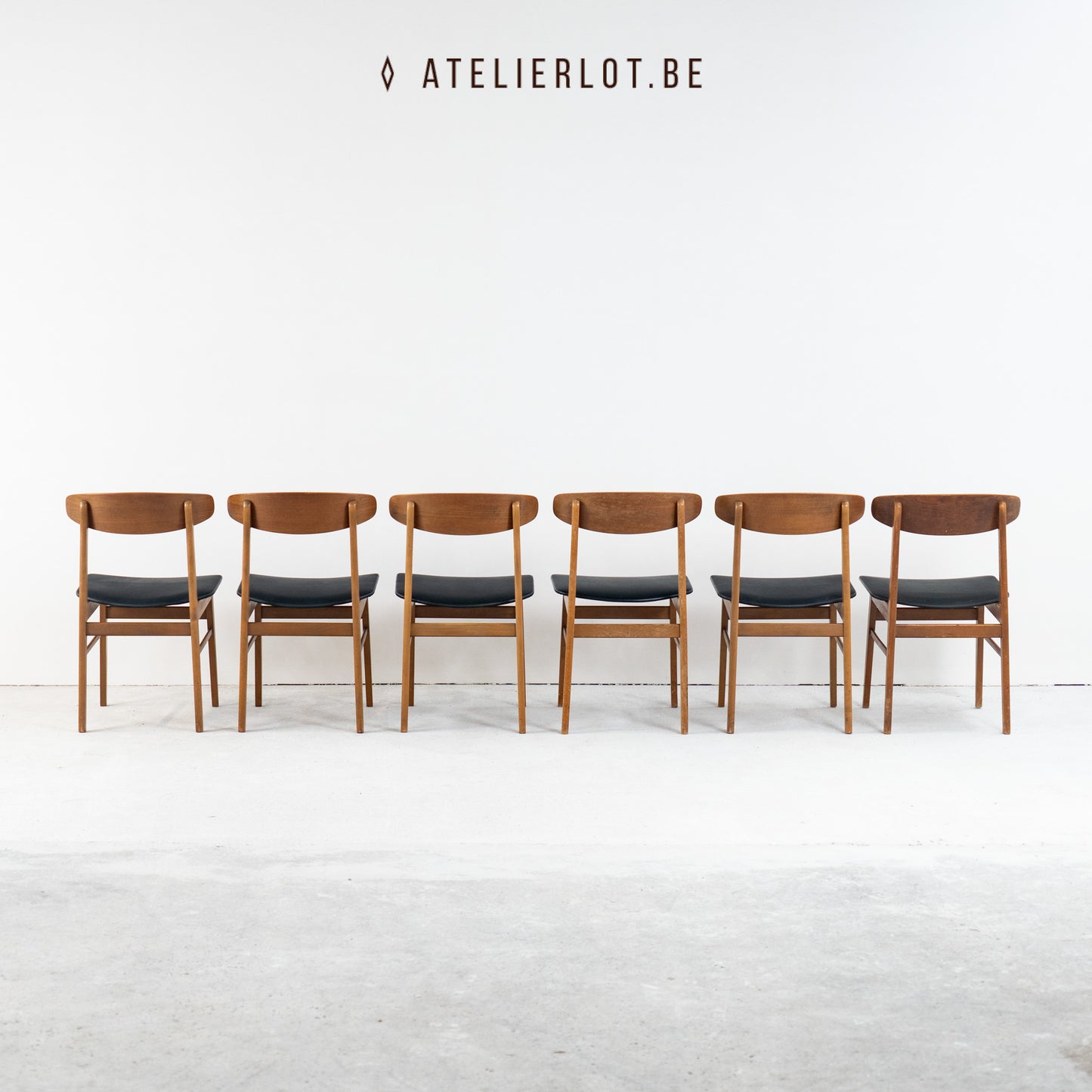 6 eetkamerstoelen Sax Møbelfabrik