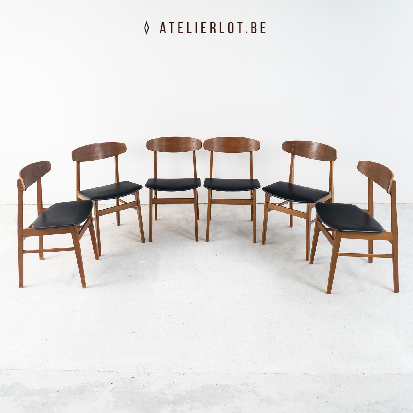 6 eetkamerstoelen Sax Møbelfabrik