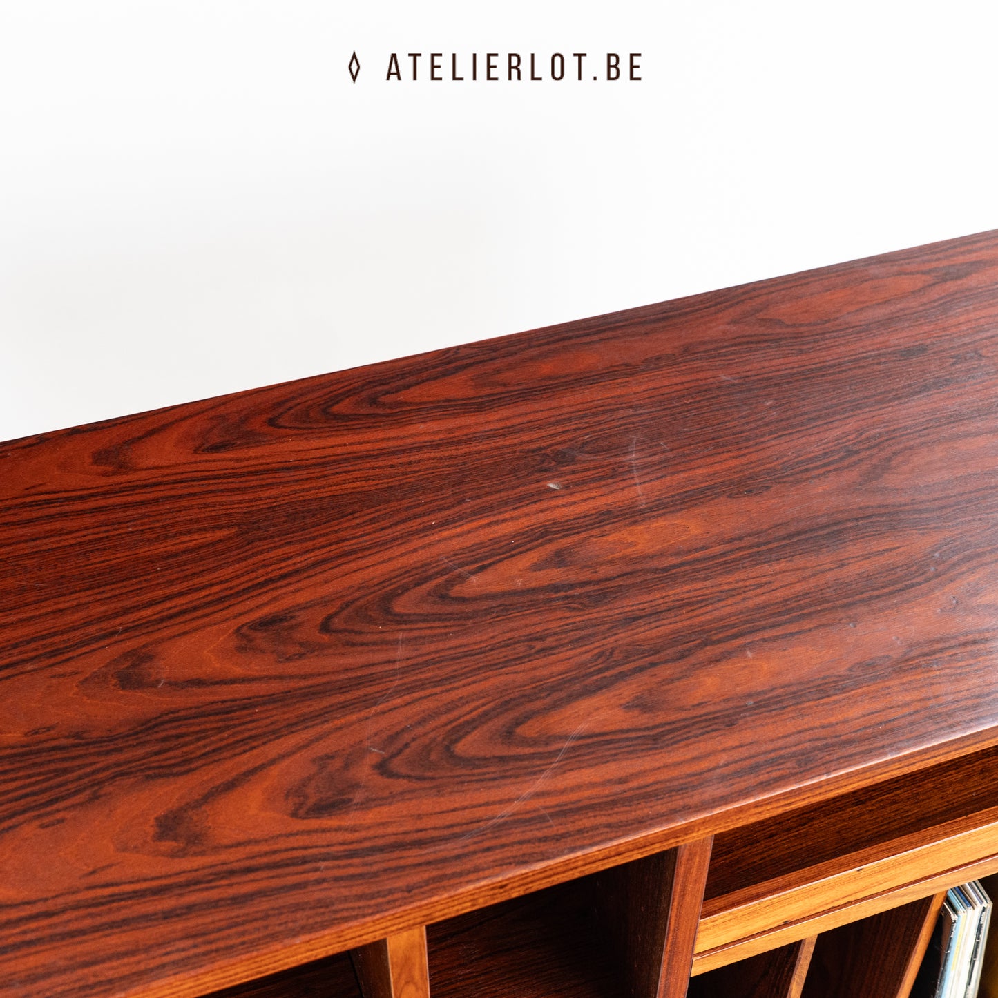 Deense Mid-Century platenkast palissander