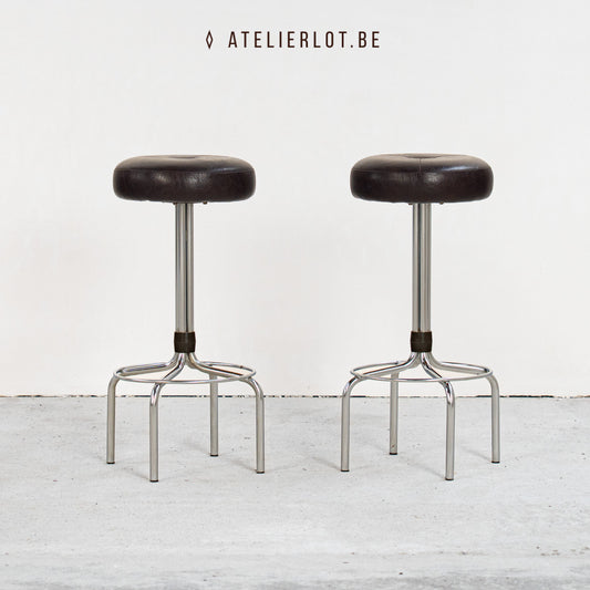 Vintage set 2 barkrukken Brabantia