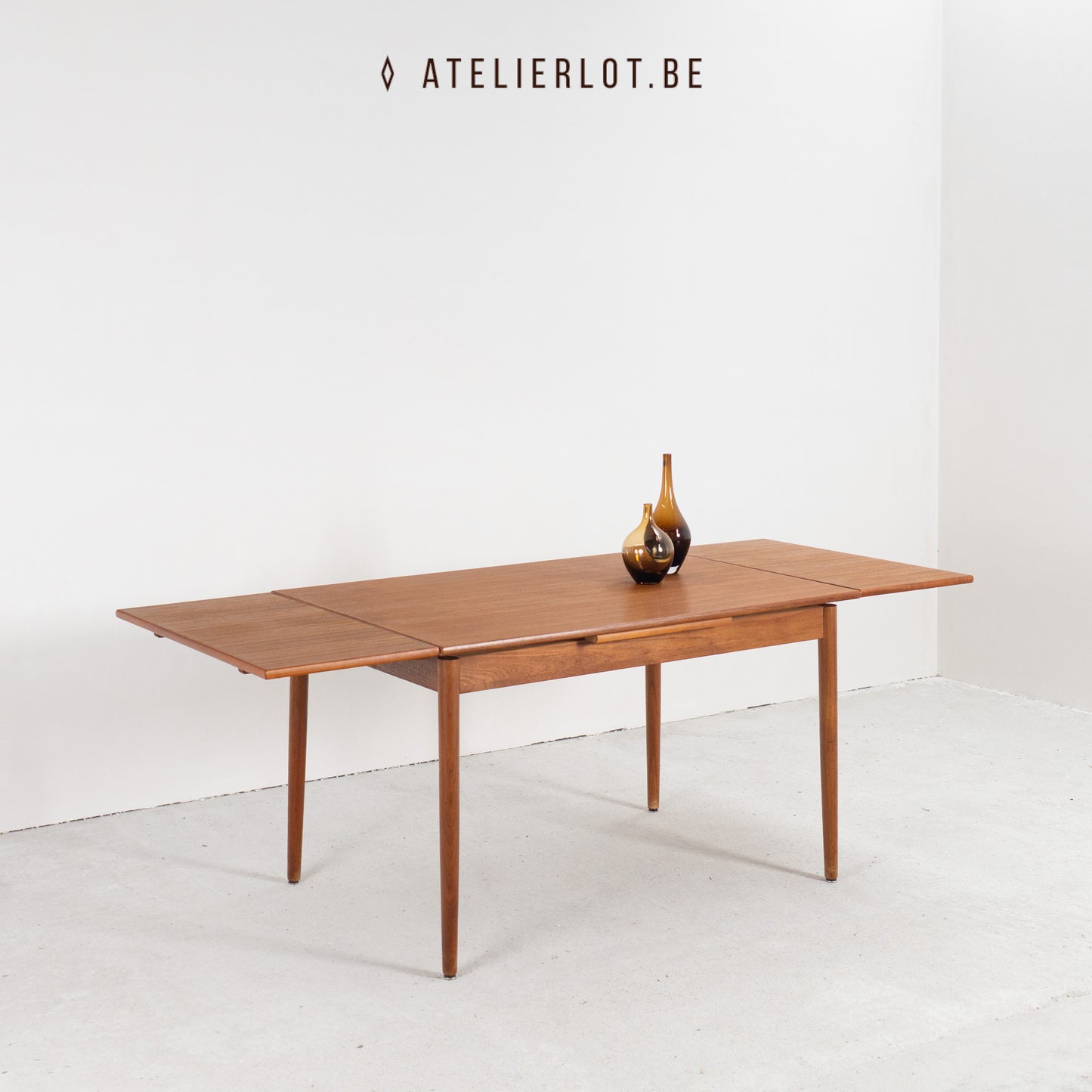 Vintage uitschuifbare eettafel 4