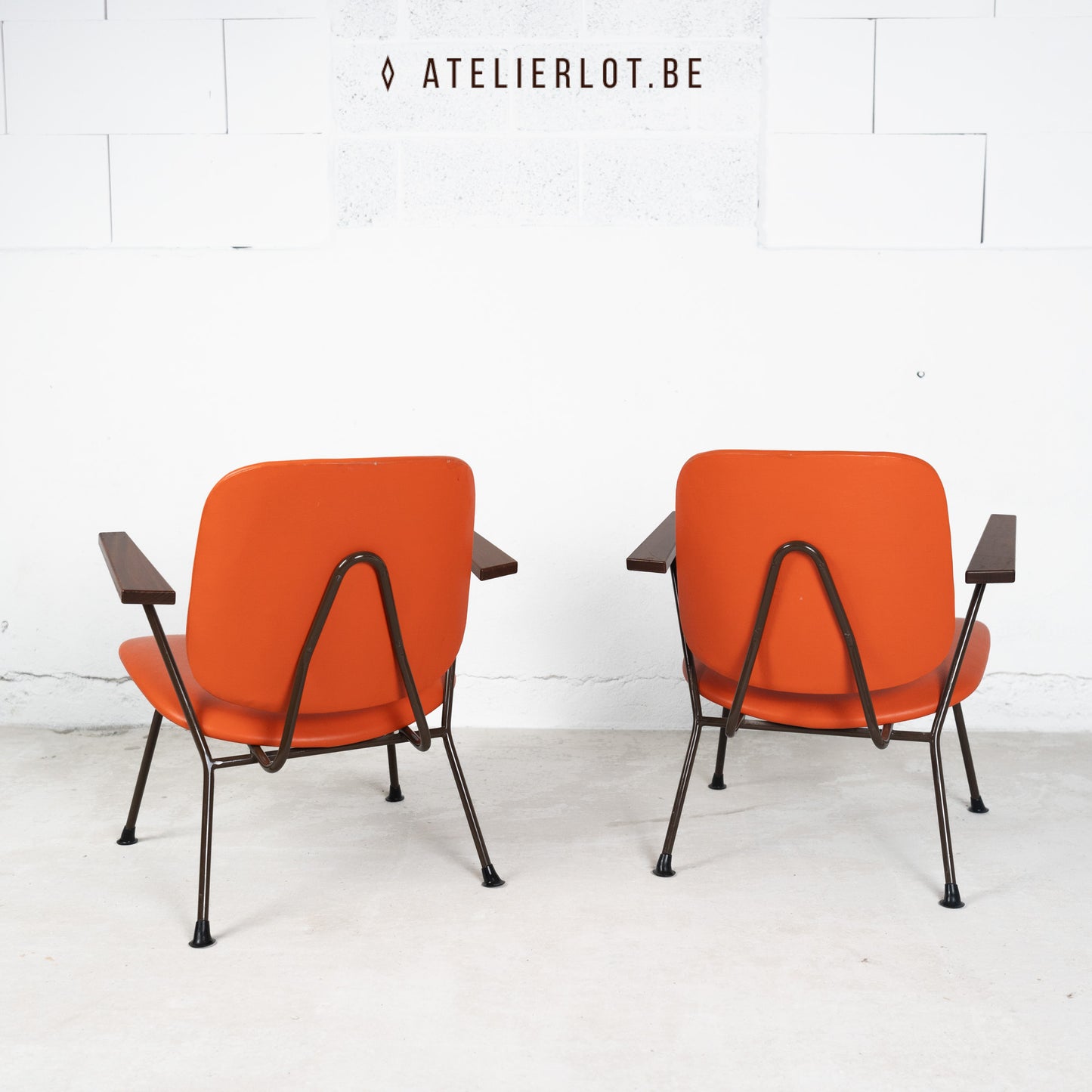 Vintage set design fauteuils Gispen