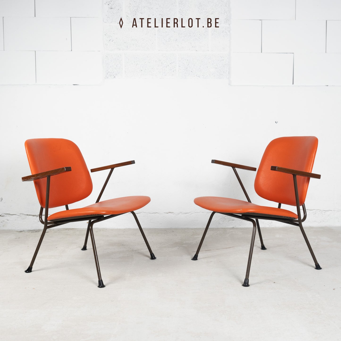 Vintage set design fauteuils Gispen
