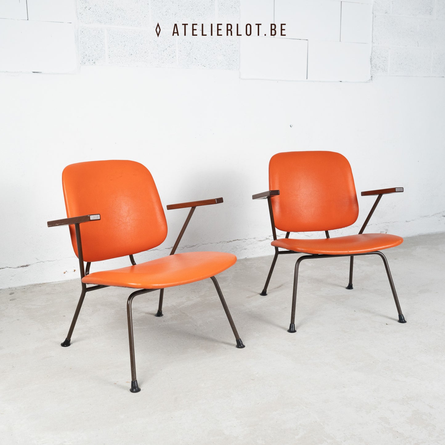 Vintage set design fauteuils Gispen