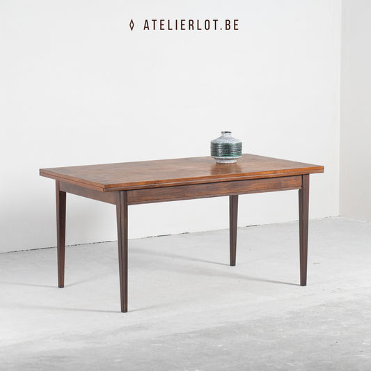 Vintage uitschuifbare eettafel