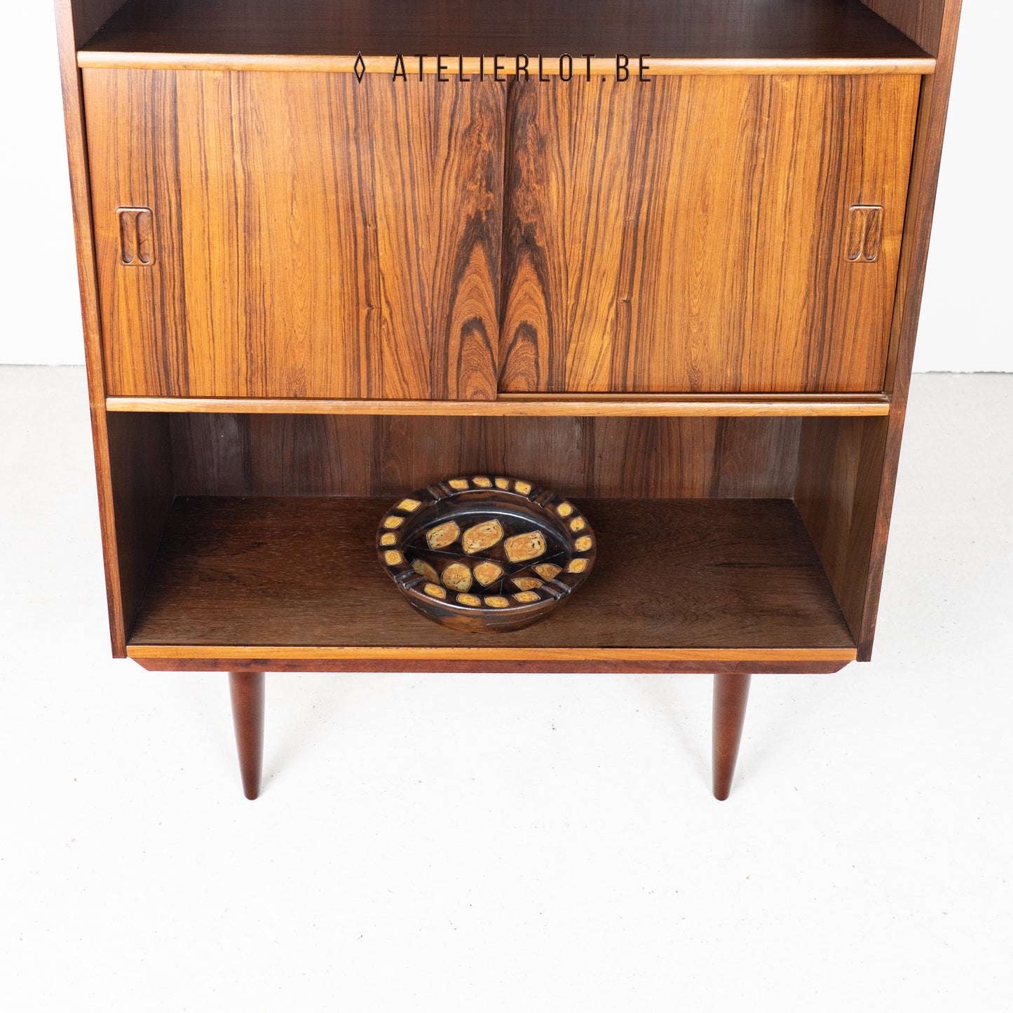 Vintage Deense boekenkast palissander