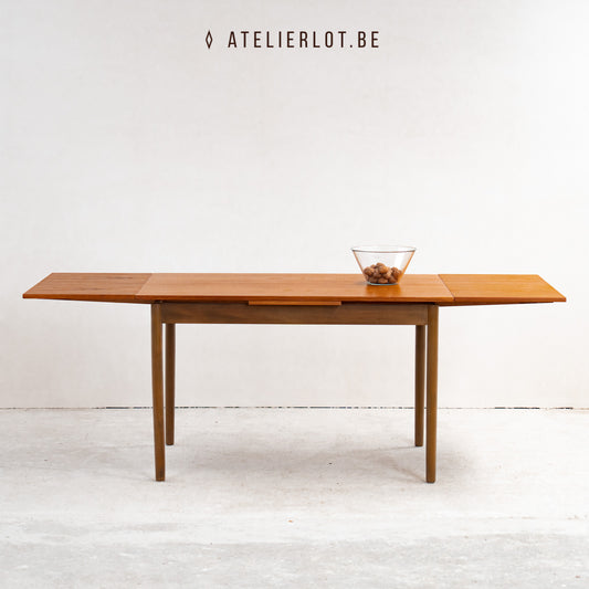 Vintage uitschuifbare eettafel 6
