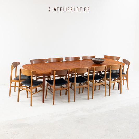 Deense eettafel 12 personen