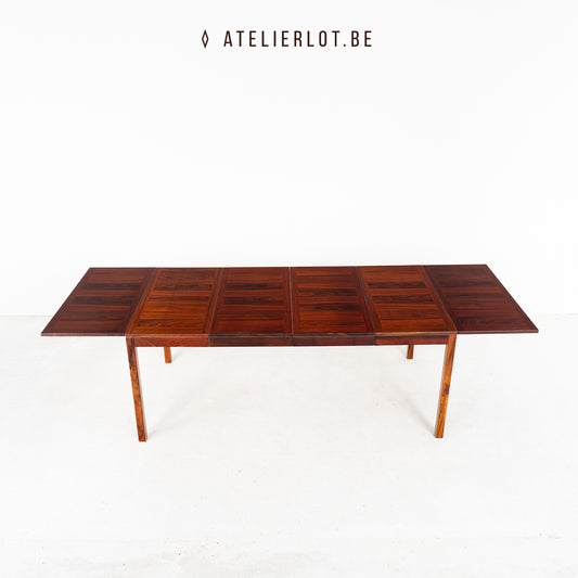 Henning Kjærnulf Palissander Eettafel – XL Deens Design Vejle Stole