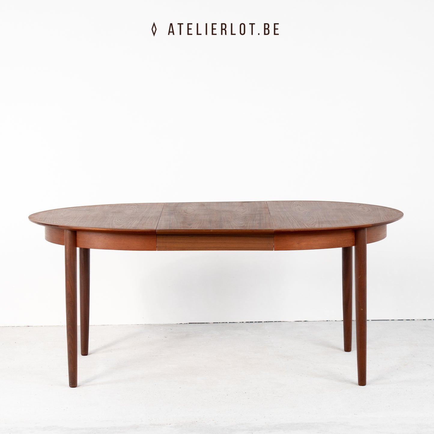 Ronde eettafel uitschuifbaar Deens design