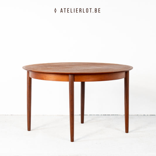 Ronde eettafel uitschuifbaar Deens design