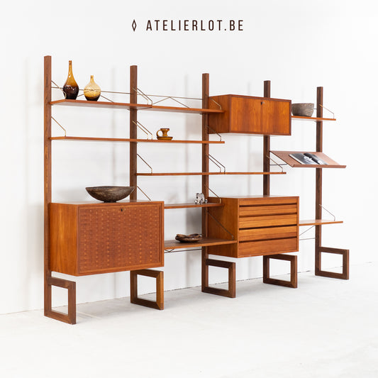 Poul Cadovius Royal System – Teak Wandmeubel (4 Delen)