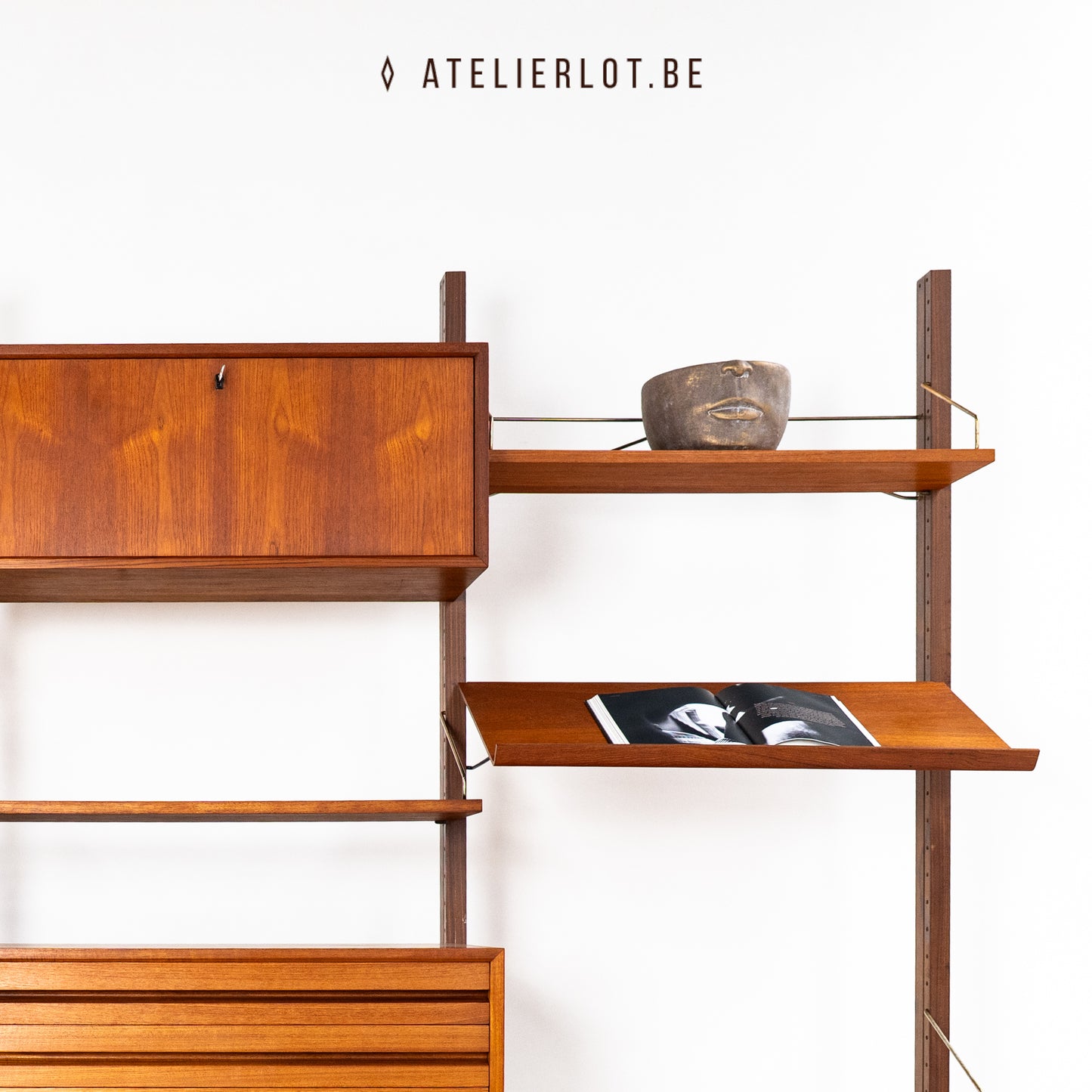 Poul Cadovius Royal System – Teak Wandmeubel (4 Delen)