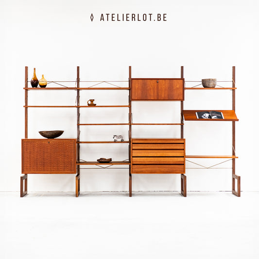 Poul Cadovius Royal System – Teak Wandmeubel (4 Delen)