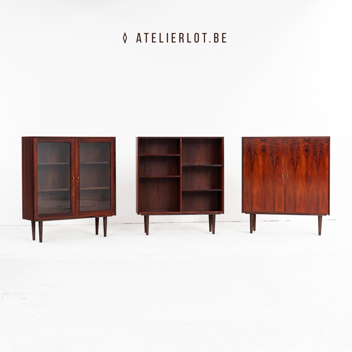 3 kasten Brouer Møbelfabrik (ook apart te koop)
