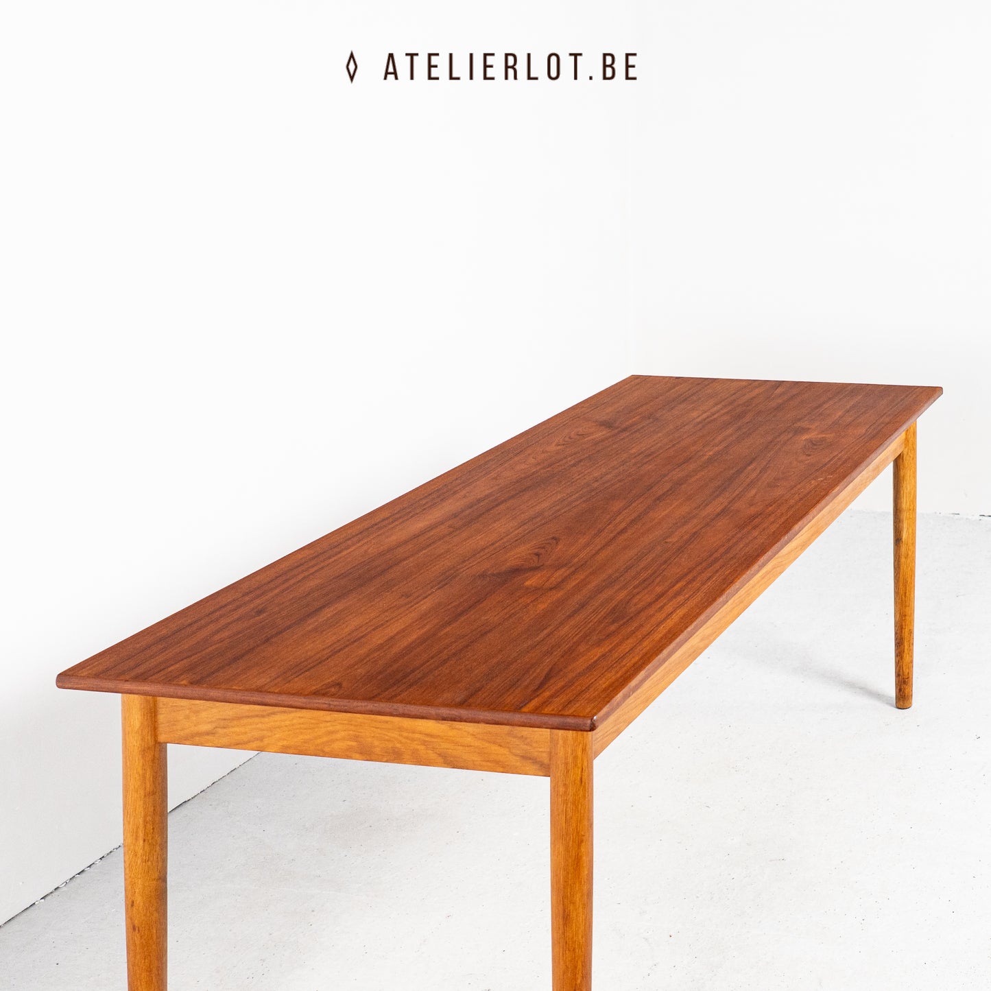Lange smalle eettafel 8 personen