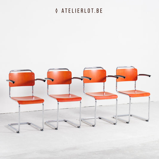 Design set 4 stoelen 201 XL Gispen