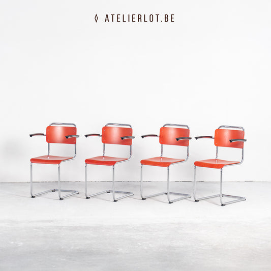 Design set 4 stoelen 201 XL Gispen