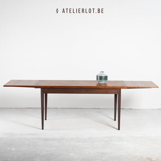 Vintage uitschuifbare eettafel