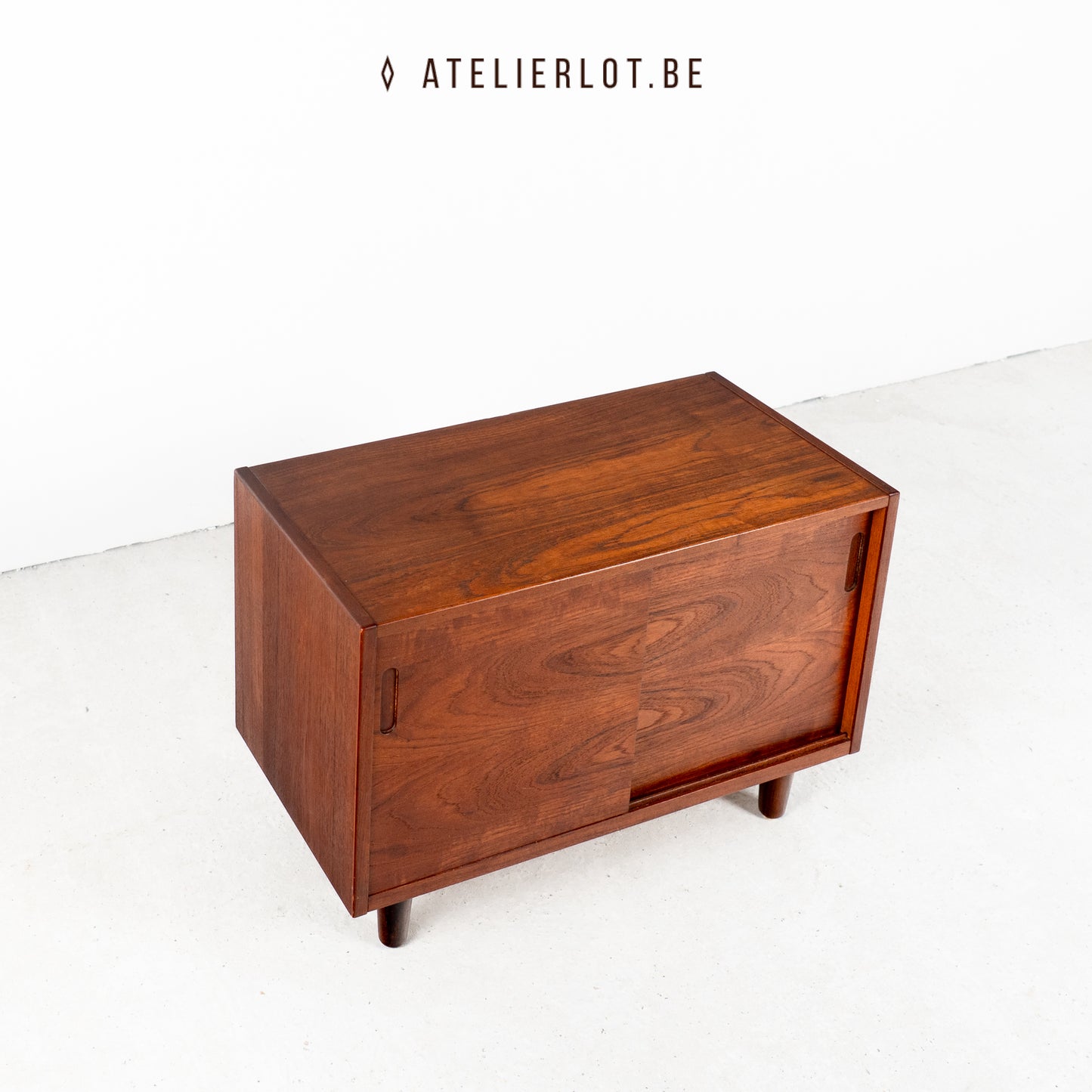 Vintage Deense platenkast