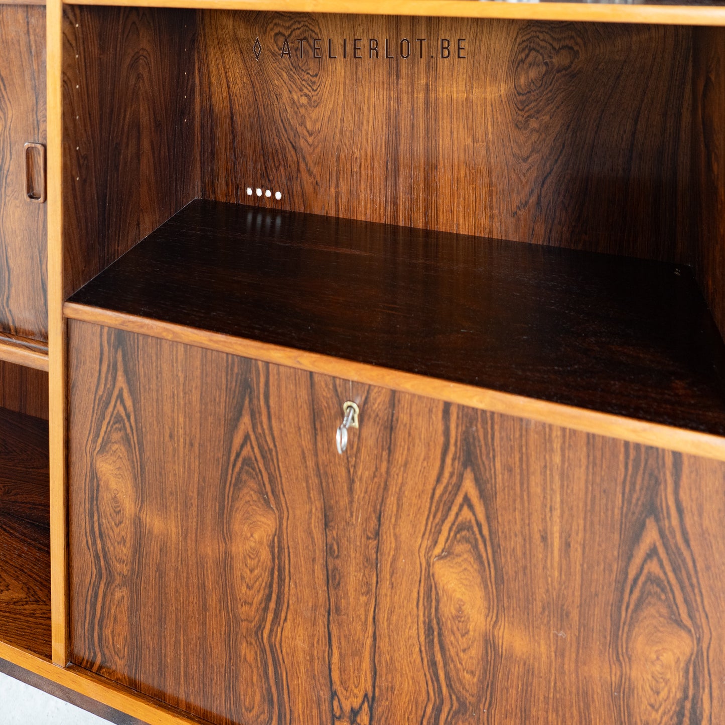 Vintage Deense boekenkast palissander Westergaards